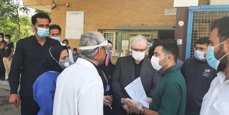 بازدید سرزده وزیر بهداشت از بیمارستان شهدای پاکدشت+فیلم