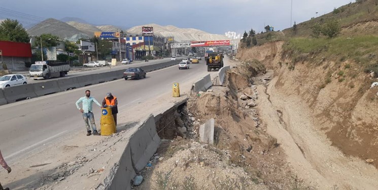 خسارت سیلاب و بارش‌های اخیر به جاده‌های استان تهران