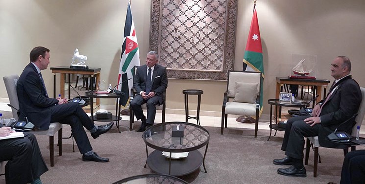 رایزنی هیأت ارشد آمریکایی با شاه اردن درباره احیای مذاکرات سازش