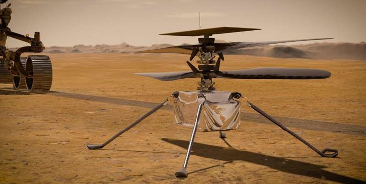 ضبط صدای یک کاوشگر توسط یک فضاپیما برای نخستین‌بار/ صدای بالگرد «نبوغ» را در پرواز روی مریخ بشنوید+فیلم