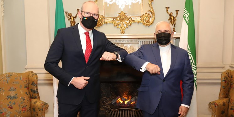 ظریف با همتای ایرلندی دیدار کرد