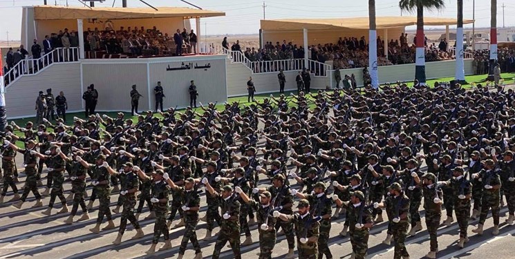 آغاز نخستین رژه نظامی الحشد الشعبی عراق با حضور الکاظمی