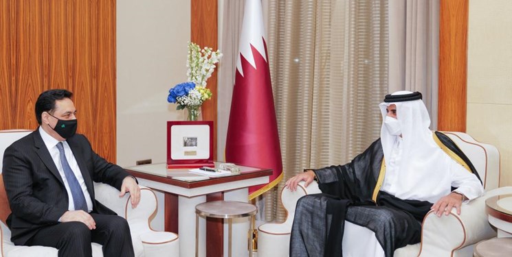 امیر قطر خواستار تشکیل سریع دولت جدید لبنان شد