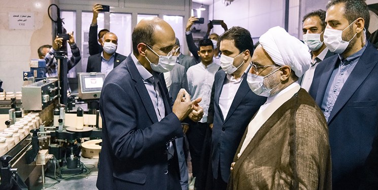 بازدید رئیس دیوان عدالت اداری از ۲ کارخانه در شهرک صنعتی صفادشت