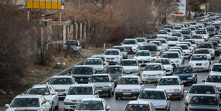 ترافیک سنگین در خروجی های تهران به سمت لواسان و بومهن/تردد پرحجم خودرو در محورهای تهران-شمال
