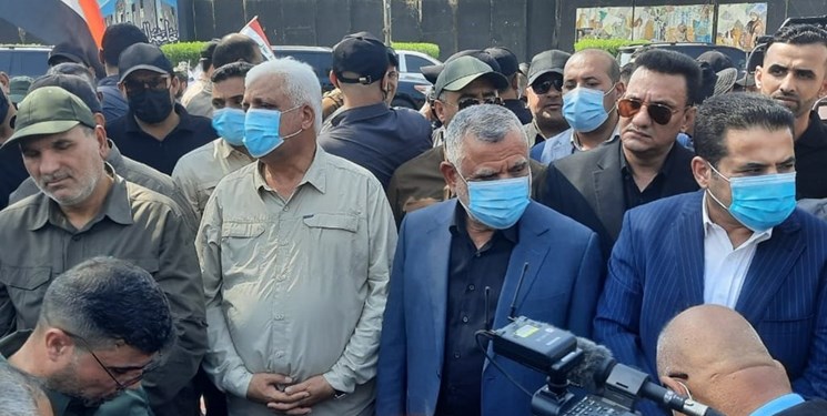 تشییع شهدای الحشد الشعبی با شعار مرگ بر آمریکا و مرگ بر اسرائیل