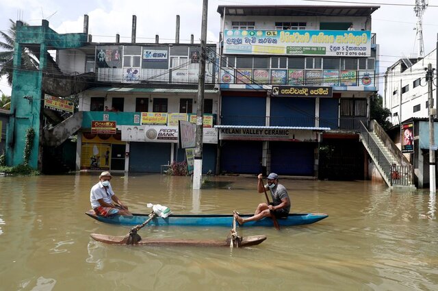 سیلاب در سریلانکا ۱۷ قربانی گرفت