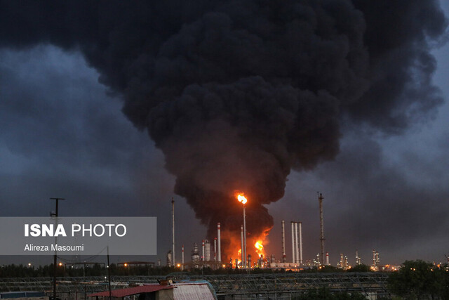 پالایشگاه نفت تهران: آتش‌سوزی مصدوم نداشته است / خرابکاری نیست