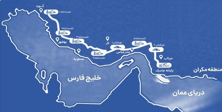 احداث ایرانی‌ترین خط لوله انتقال نفت در دل تحریم‌ها/ در مراسم افتتاح خط لوله گوره-جاسک چه گذشت؟