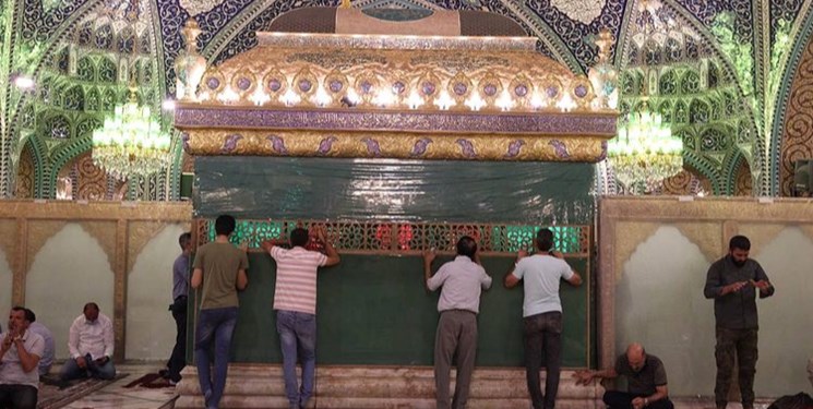 ایرانیان در حرم حضرت رقیه(س) عید غدیر را جشن گرفتند+عکس