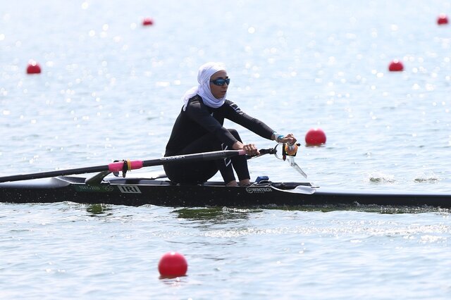 بازی‌های المپیک توکیو/ دختر قایقران ایران به یک چهارم نهایی رفت