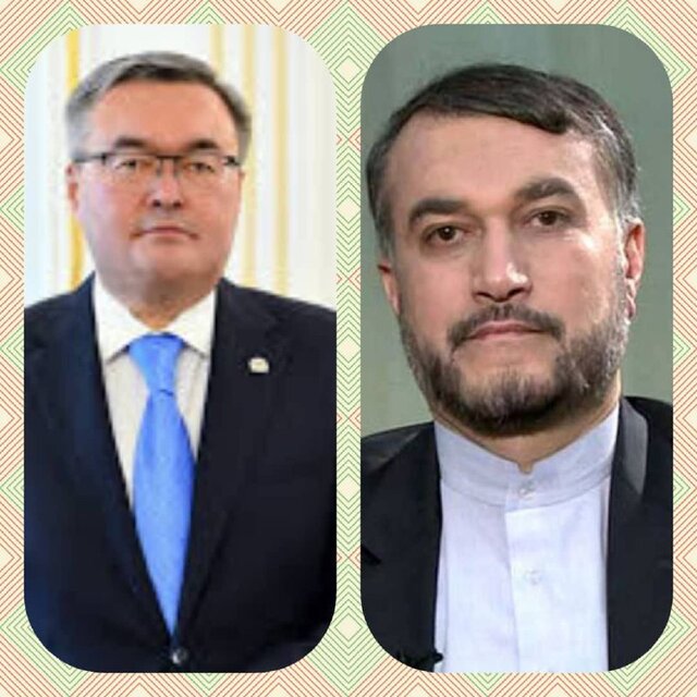اعلام آمادگی وزیر خارجه قزاقستان برای تلاش مشترک با امیرعبداللهیان در جهت توسعه همکاری‌ها