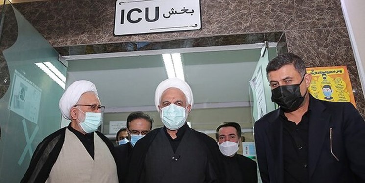 بازدید رییس دستگاه قضاء از بیمارستان امام(ره) کرج