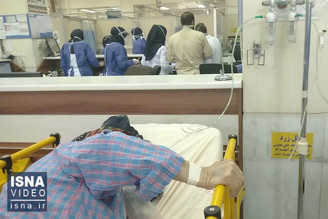 ویدئو / روزهای سخت کرونایی بیمارستان الزهرا در اصفهان