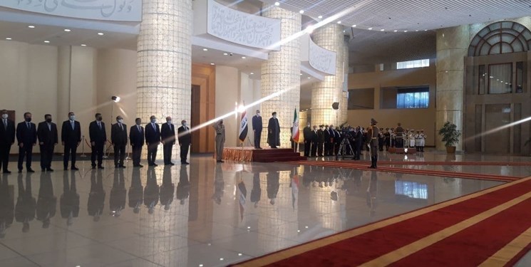 استقبال رسمی رئیس جمهور از نخست وزیر عراق