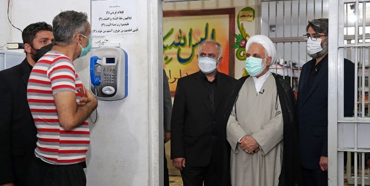 بازدید ۳ ساعته رئیس قوه قضائیه از ندامتگاه دماوند/ پیگیری اژه‌ای از روند واکسیناسیون زندانیان