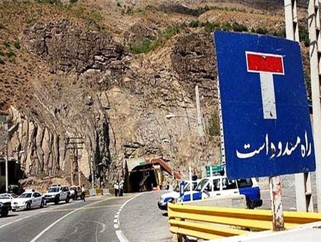 مسدود شدن محور «یاسوج_ بابامیدان» درپی پرخورد کامیون با تونل