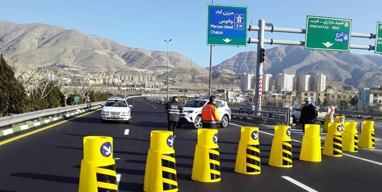 انسداد آزادراه تهران-شمال تا ۲۸ مهر/ترافیک سنگین در جاده چالوس