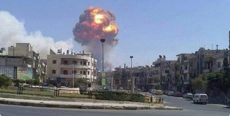 انفجار در انبار مهمات ارتش سوریه در «حماه» انفجار در انبار مهمات ارتش سوریه در «حماه»