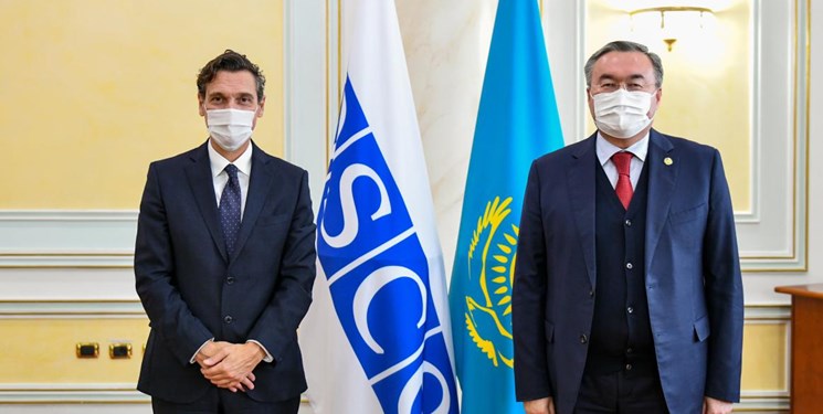 دیدار وزیر خارجه قزاقستان و مدیر دفتر نهادهای دموکراتیک و حقوق بشر اتحادیه اروپا