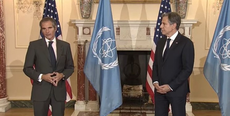 مدیرکل آژانس اتمی با وزیر خارجه آمریکا دیدار کرد/ بلینکن: تمرکز روی ایران است