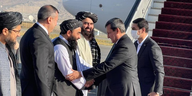 وزیر خارجه ترکمنستان وارد کابل شد