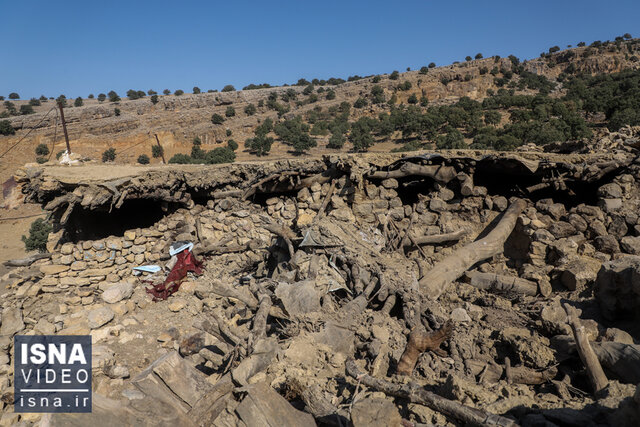 ویدئو / آسیب زلزله به روستای «سرشط» خوزستان
