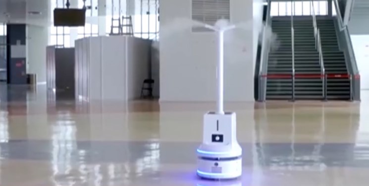به کارگیری ربات‌ها برای ایمنی در برابر کرونا