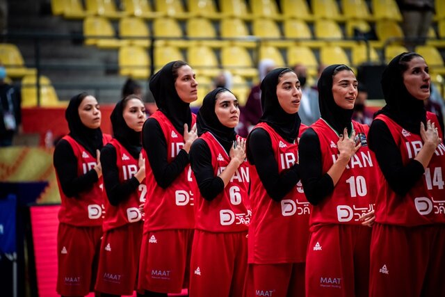 ششمی زنان بسکتبال ایران در دسته دوم آسیا با ۴ شکست پیاپی
