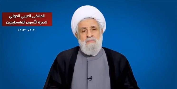 نعیم قاسم:سقوط رژیم اشغالگر حتمی است؛آرامش منطقه در گرو آزادی فلسطین است
