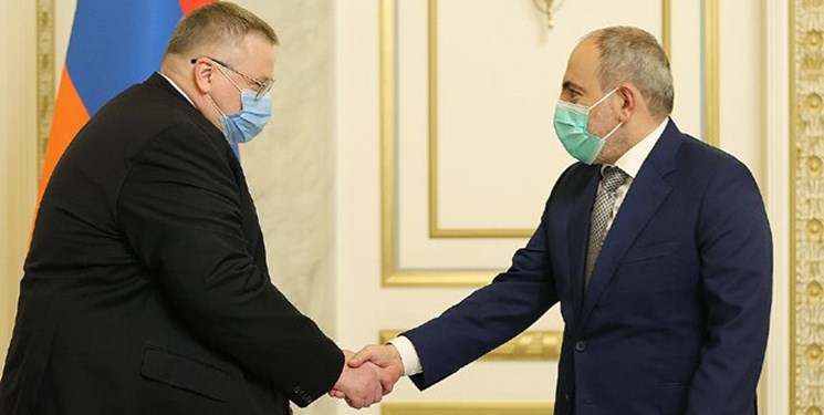 هیات روس پس از دیدار علی‌اف، با پاشینیان ملاقات کرد