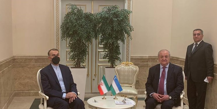 گفتگوی امیرعبداللهیان و وزیر خارجه ازبکستان در عشق آباد