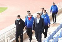 بازدید اعضای هیات رییسه و مدیر تیم ملی از ورزشگاه امام رضا پیش از بازی با لبنان بازدید اعضای هیات رییسه و مدیر تیم ملی از ورزشگاه امام رضا پیش از بازی با لبنان