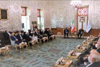 دیدار وزیر، معاونان و مدیران ارشد وزارت خارجه با قالیباف