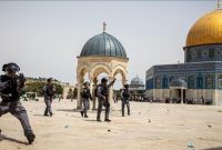 برگزاری تجمع دانشگاهیان در اعتراض به اقدامات وحشیانه رژیم صهیونیستی در مسجدالاقصی