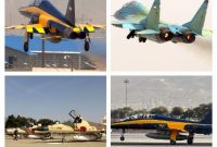 تمرین رژه هوایی عقابان نیروی هوایی ارتش در پایگاه هوایی شهید لشگری برگزار شد تمرین رژه هوایی عقابان نیروی هوایی ارتش در پایگاه هوایی شهید لشگری برگزار شد
