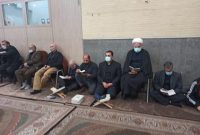 حضور رئیس قوه قضائیه در کنار مردم یکی از مساجد تهران در مراسم احیا
