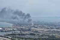 آتش‌سوزی مجدد در مخازن سوختی بندر اشغالی حیفا+عکس