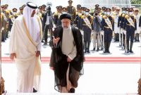 استقبال رسمی رئیس جمهور از امیر قطر