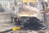 انفجار خودروی بمب‌گذاری شده در عدن در جنوب یمن
