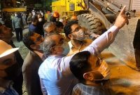 بازدید هیات کارشناسی دولت از محل ریزش ساختمان متروپل