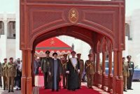 برگزاری مراسم استقبال رسمی سلطان عمان از آیت الله رئیسی