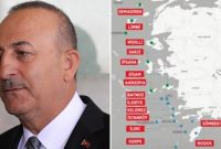 ترکیه حاکمیت بر ۱۴ جزیره در دریای اژه را مطرح کرد