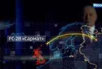روزنامه‌نگار روس: یک موشک “سارمات” روسیه برای غرق کردن بریتانیا کافی است