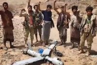 سرنگونی پهپاد جاسوسی سعودی در یمن