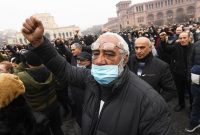 ایروان باز هم صحنه تظاهرات علیه پاشینیان شد