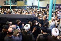 برگزاری مراسم وداع با پیکر مرحوم دعایی در حسینیه جماران برگزاری مراسم وداع با پیکر مرحوم دعایی در حسینیه جماران