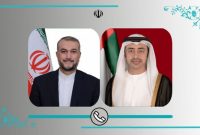 دعوت امیر عبداللهیان از همتای اماراتی خود برای سفر به تهران دعوت امیر عبداللهیان از همتای اماراتی خود برای سفر به تهران