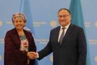 دیدار معاون وزیر خارجه قزاقستان و معاون دبیرکل سازمان ملل متحد