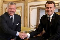 گفت‌وگوی تلفنی شاه اردن و رئیس جمهور فرانسه درباره منطقه